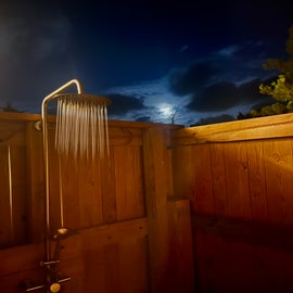 Outdoor Shower by Moonlight